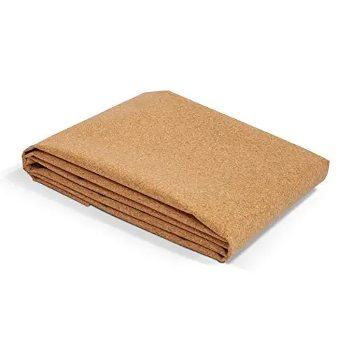 Esterilla de yoga de viaje de corcho, plegable, incluye bolsa de yoga, vegana, no tóxica e hipoalergénica. Esterilla de yoga de corcho. Grosor de la alfombrilla de 1 mm