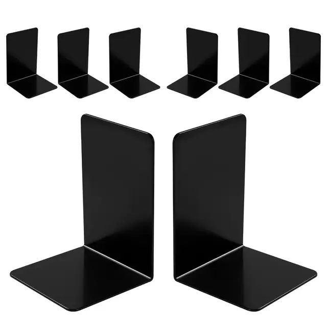 vortix set 8 sujetalibros negros