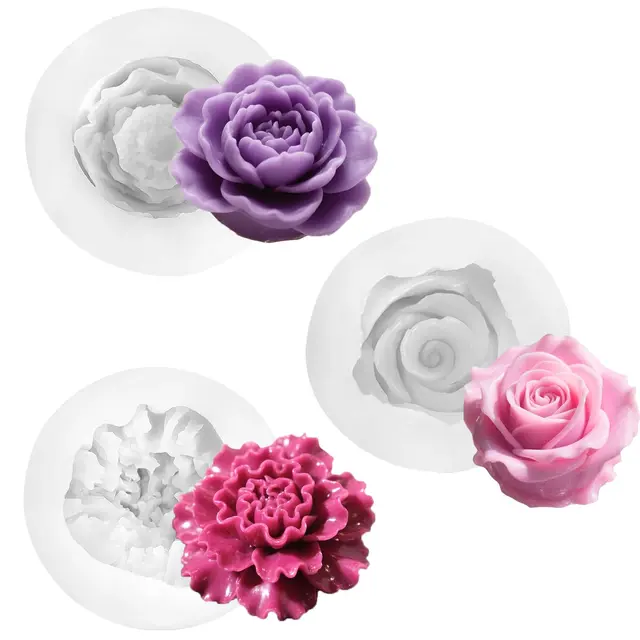 solaverano moldes silicona 3d flores
