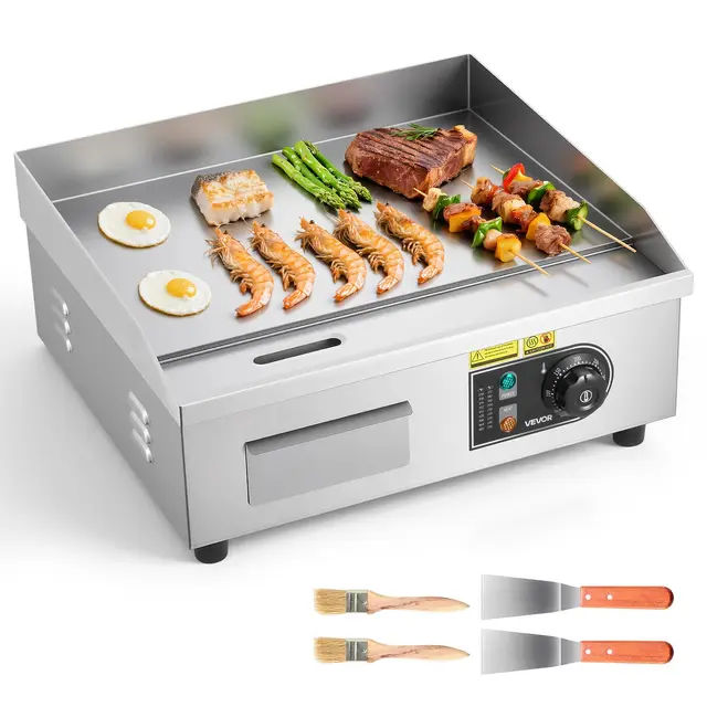 vevor plancha eléctrica 2800w 450x300mm