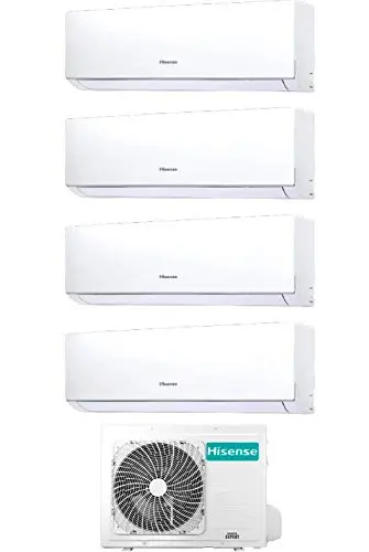Quadri Split 4x12000 Btu, A++/A+, gas R32