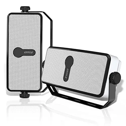 Inwa Altavoz Bluetooth Pared, IPX5, Sincronización de 100 Altavoces, Conexión Teléfono Móvil, Echo Dot, Adecuado para Interior/Bajo el Alero/Garaje (2 Altavoces, 20W, Sync Speaker)