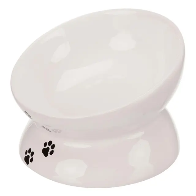 Trixie Comedero de Cerámica para Gatos Blanco 0,25 L