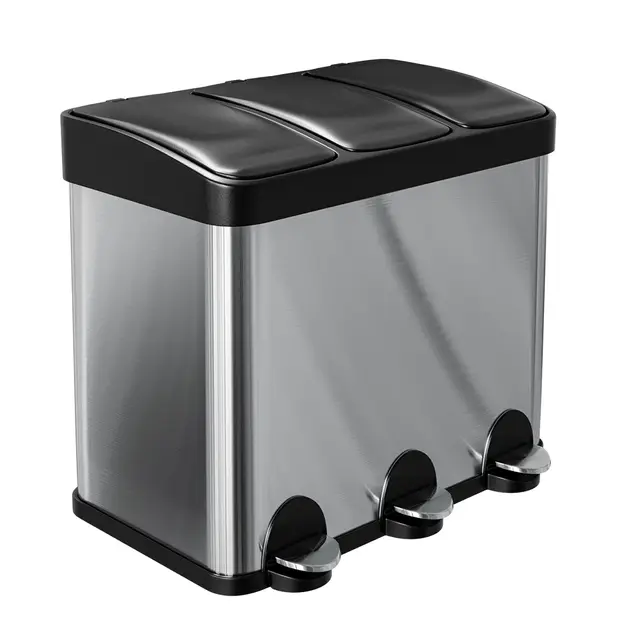 amig recik3 cubo reciclaje triple 45l