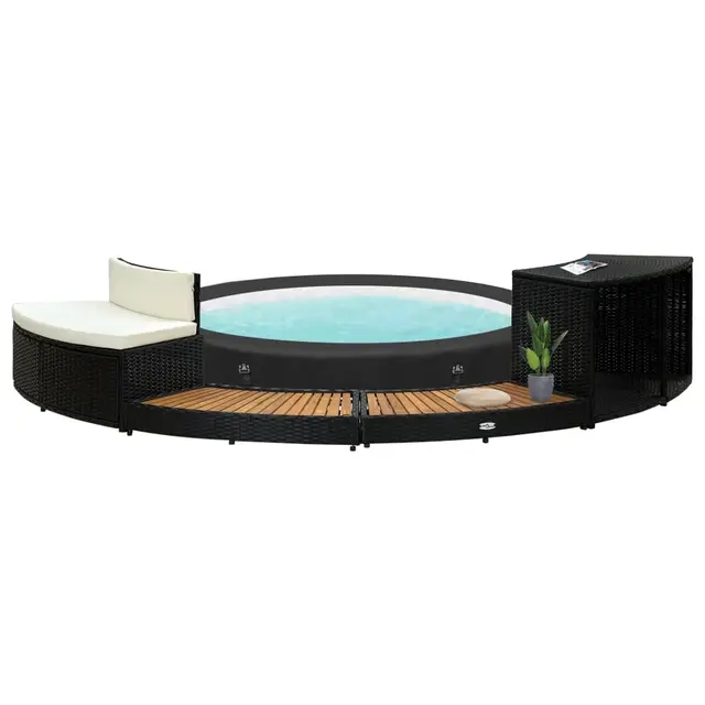 raugaj spa surround polirratán y acacia