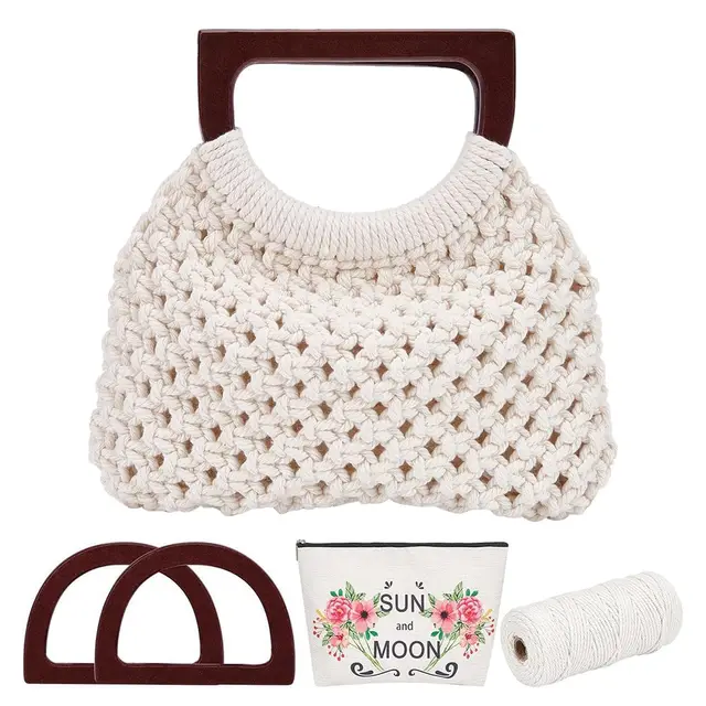 webeedy kit bolsa macramé principiantes