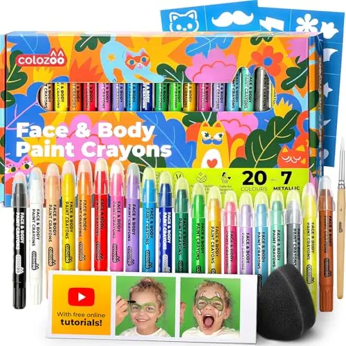 colozoo cz17 face paint crayons 20