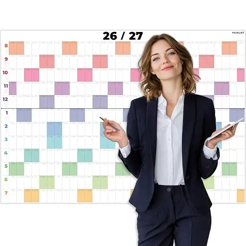 packlist calendario académico 2026-2027