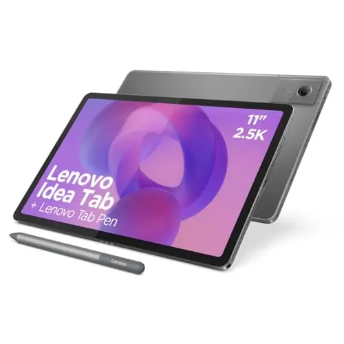 Lenovo Idea Tab – Tablet 11" 2.5K (MediaTek Dimensity 6300, 8 GB RAM, 256 GB UFS, 90 Hz, 4 Altavoces, Wi-Fi 5, Bluetooth 5.2, Android 15) Color Gris – Incluye Tab Pen