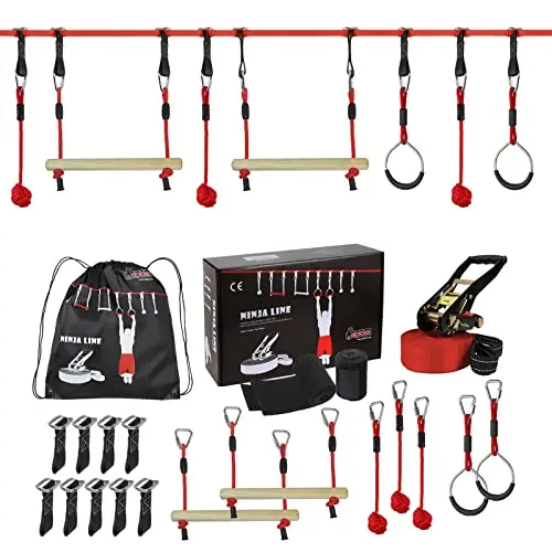 alpidex ninja slackline set 15m