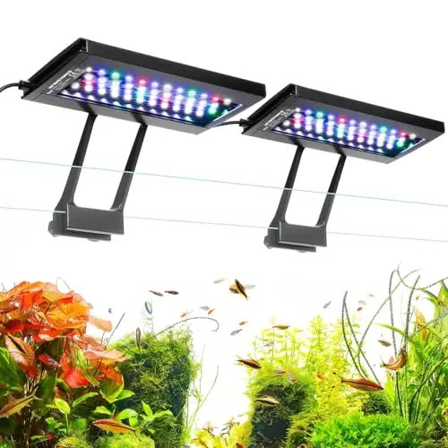hygger dual channel led acuario 24w