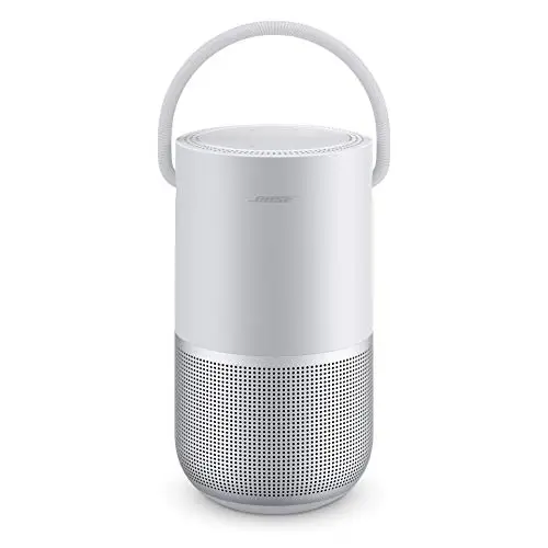 Bose Portable Smart Speaker - Altavoz portátil con control de voz Alexa integrado, Color Plata