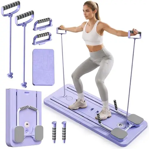 Pilates Reformer Board, Reforme Pilates Board, Kit Pilates para Casa, Kit De Fitness Multifuncional para Mujeres, Entrenamiento De Cuerpo Completo En Casa