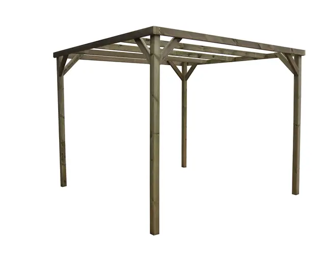 Pérgola de Madera tratada 240x240x240 cm