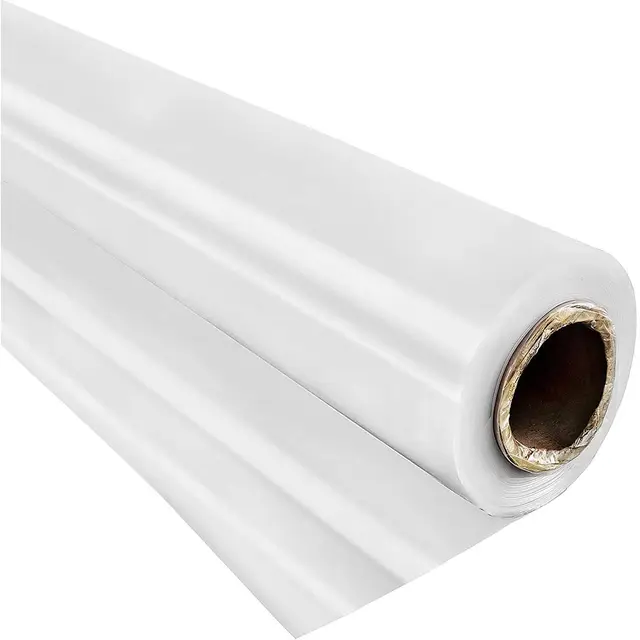 VEVOR Película de Polietileno para Invernadero 4,5 x 12,2 m Cubierta para Invernadero Espesor 0,15 mm Plásticos para Invernaderos, para Proyectos Industriales, Residenciales, Agricultura, Mampostería