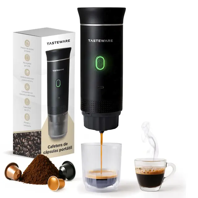 TasteWare Cafetera Portátil Espresso 3 en 1