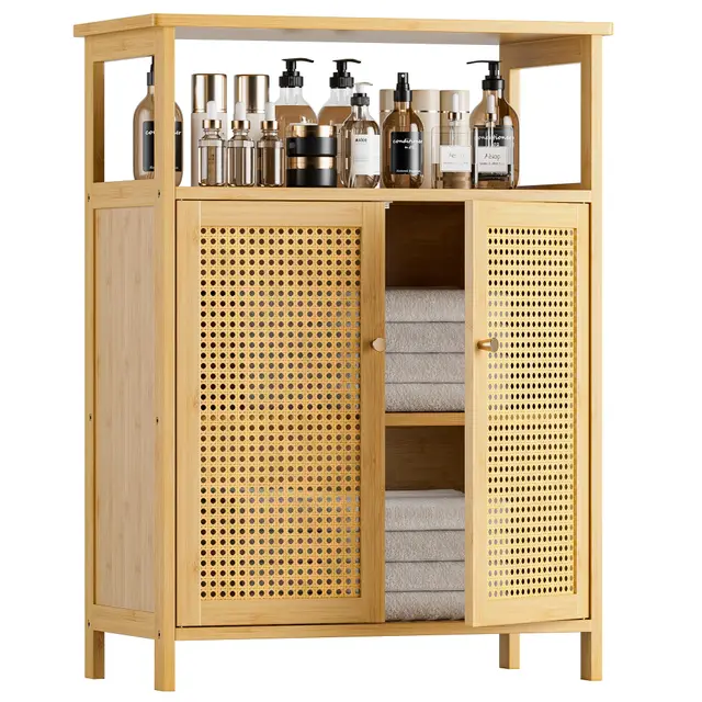 hitnet mueble baño ratán bambú