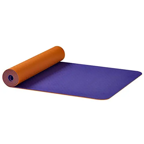 Esterilla de yoga Earth Om AKO Yoga, color naranja y lila