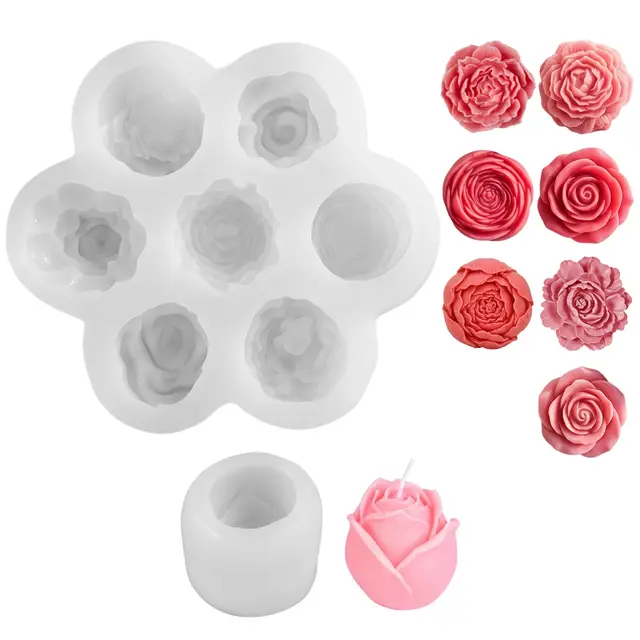 tesstsy moldes para velas 2 uds silicona
