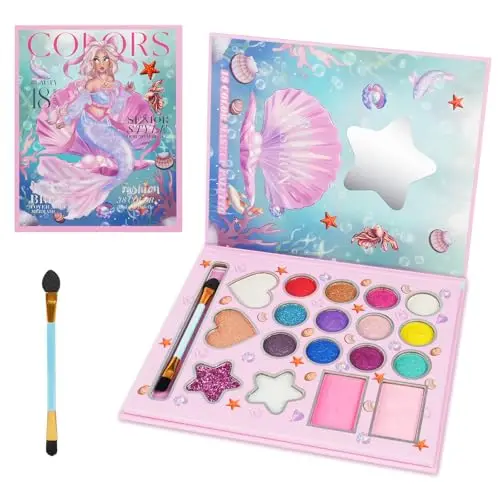 aomig kit maquillaje sirena 18 colores