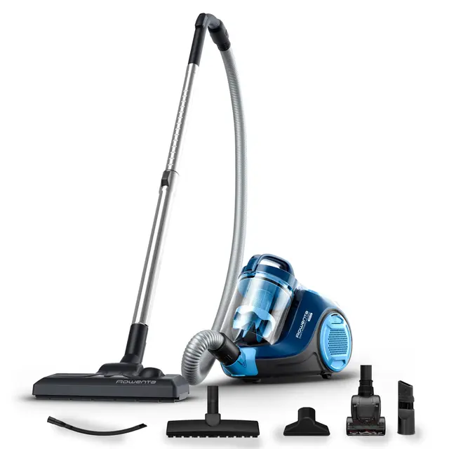 Rowenta Swift Power Cyclonic, Aspiradora sin bolsa, 900 W de potencia máxima del motor, kit limpieza total, 3 niveles de filtración, depósito de 1,2 L, RO2981EA