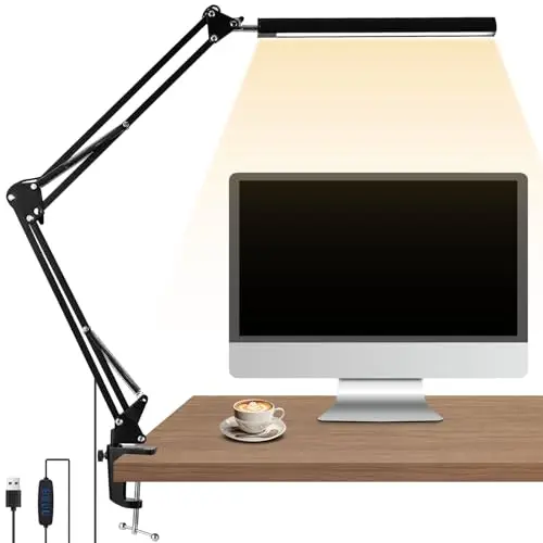 zaxiva lámpara led escritorio con pinza