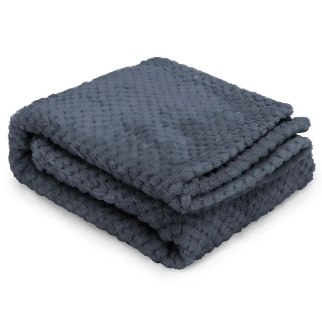 nobleza manta felpa perro 100x80cm gris