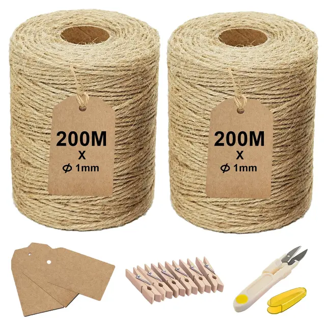 lmsawk cuerda yute 400m macramé
