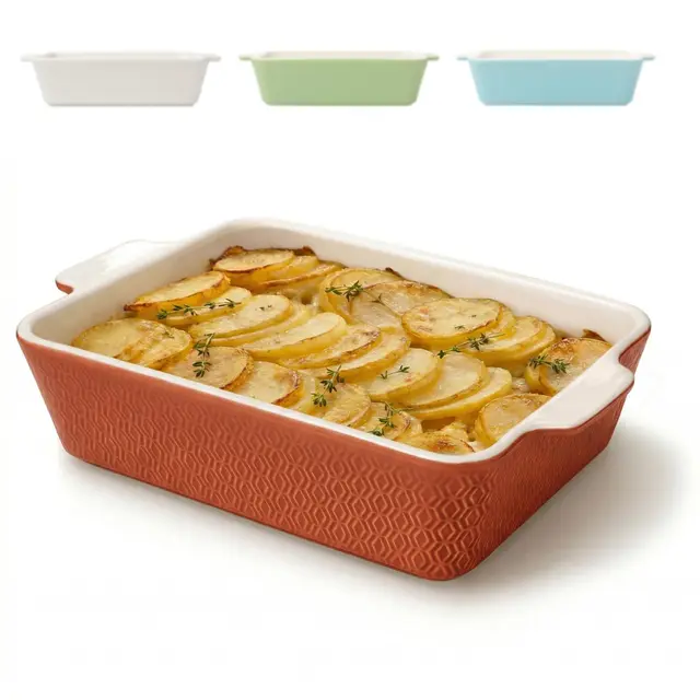 praknu fuente horno cerámica grande 28cm