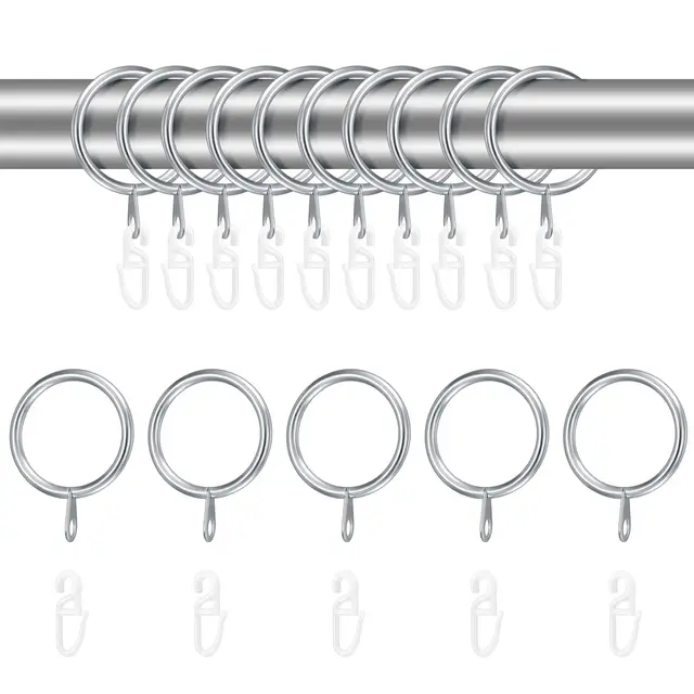 fulushouxi anillas cortinas 30mm pack 24