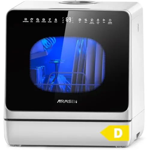 airmsen mini lavavajillas portátil 5l