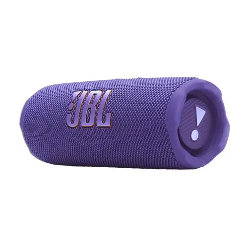 JBL Flip 7, Altavoz Bluetooth portátil inalámbrico Potente, 16h de batería, Resistente al Agua IP68, a Prueba de Polvo y caídas, Sonido JBL Pro, AI Sound Boost, Compatible con Auracast, Violeta