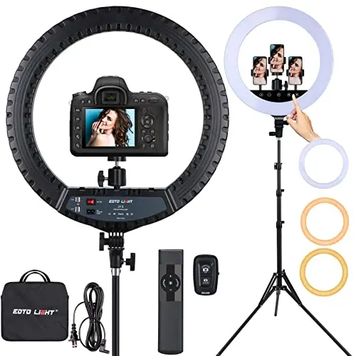 eoto light 21s ring light led 21"