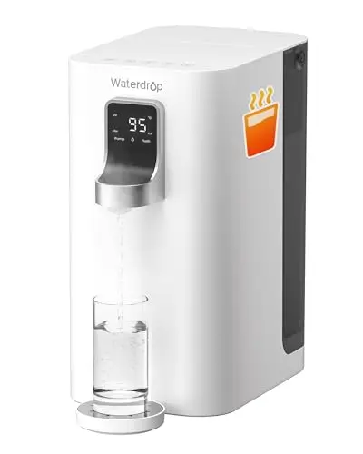 Waterdrop K19-H Purificador de Agua Ósmosis Inversa Doméstica, Agua Caliente Dispensador, Agua a Temperatura Ambiente y Agua Caliente Entre 45°C y 95°C