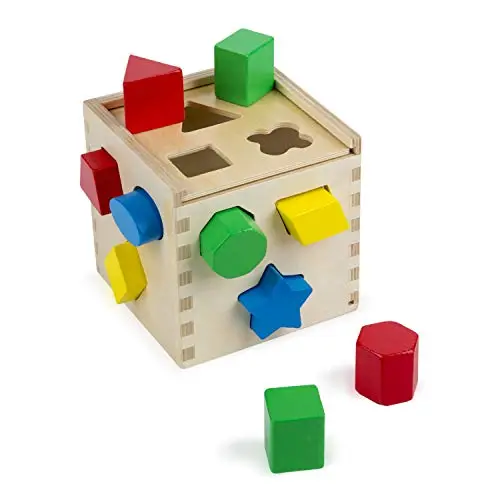 melissa & doug cubo clasificador formas