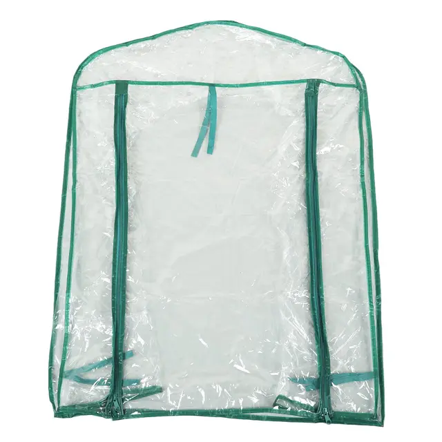 Cubierta de Repuesto para Invernadero de PVC Transparente, Minicubierta para Plantas de 69x49x92cm para Estantes de 2 Niveles