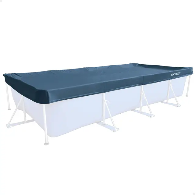 Intex 28039 - Cobertor Piscina Rectangular Prisma/Small Frame 450 x 220 cm, Color Azul
