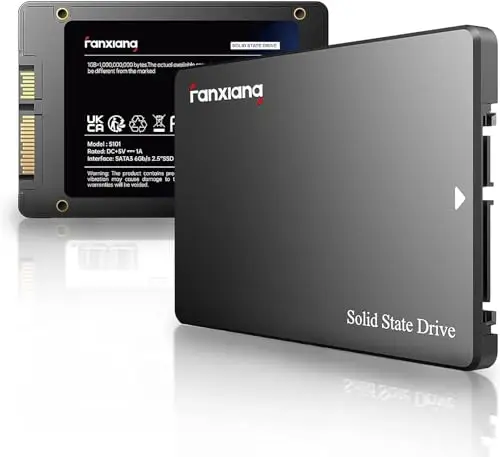 fanxiang S101 SSD 1TB- SATA III 6 GB/s, Disco Duro ssd 1tb, 2,5 Pulgadas-Velocidad de Lectura 550 MB/s, para Ordenadores de Escritorio y portátiles (Negro)