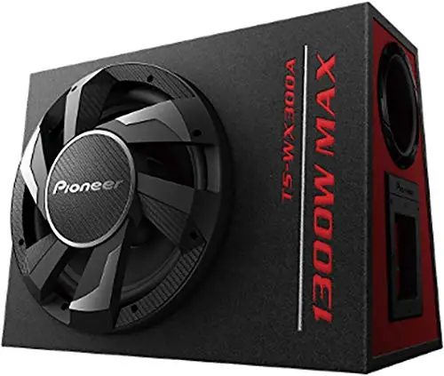 Pioneer TS-WX300A - Subwoofer, color negro