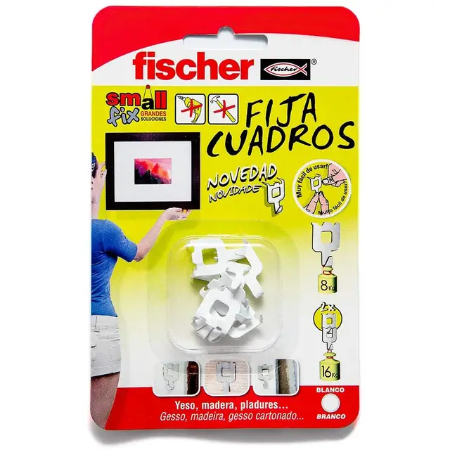 fischer fija cuadros ganchos
