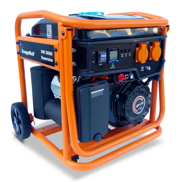 KnappWulf Generador inversor KW3600 con generador de emergencia monofásico 230 V Adecuado para terminales sensibles 3200 W