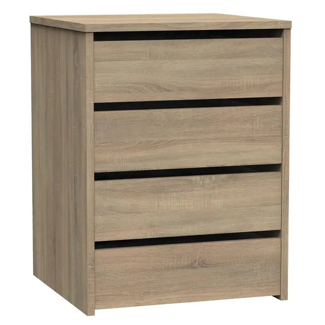 MUEBLES PITARCH | Cajonera 4 Cajones, Cómoda Dormitorios, Despachos, Interior Armario, Roble Cambrian, 63,5x46x45cm (Alto x Ancho x Fondo) Colección Tibet