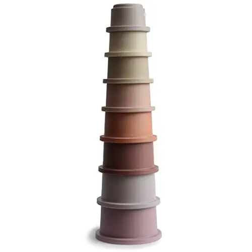 mushie 2400293 torre de 8 vasos