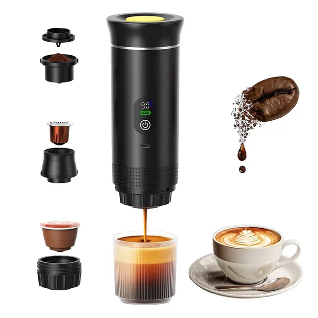 Gevvnss Cafetera Portátil 3 en 1 USB-C