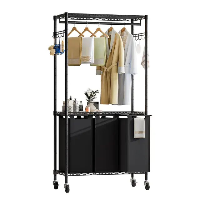 uptyia jd-7936185 carrito ropa ruedas