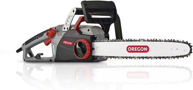 Oregon Motosierra Eléctrica con Cable 2400W, Espada 45cm, Afilado Automático PowerSharp, Bajo Retroceso, Lubricación Automática, Ligera y Silenciosa, Garantía 3 Años (CS1500)