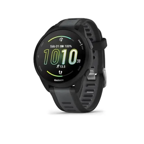 Garmin Forerunner 165 Reloj Inteligente para Correr con GPS, Pantalla Táctil AMOLED, Métricas Optimizadas, Planes de Entrenamiento, Garmin Pay, Autonomía de 11 Días, Negro