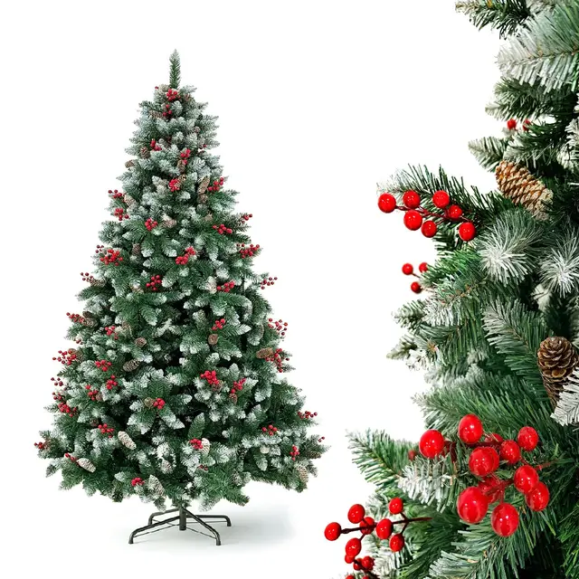 youdenova árbol navideño flocked 180cm
