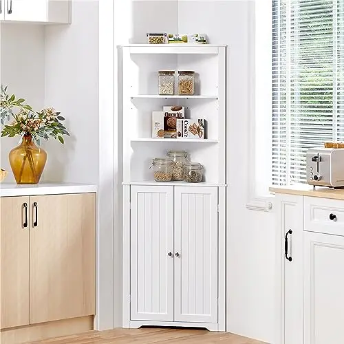 yaheetech mueble baño esquina 163 cm