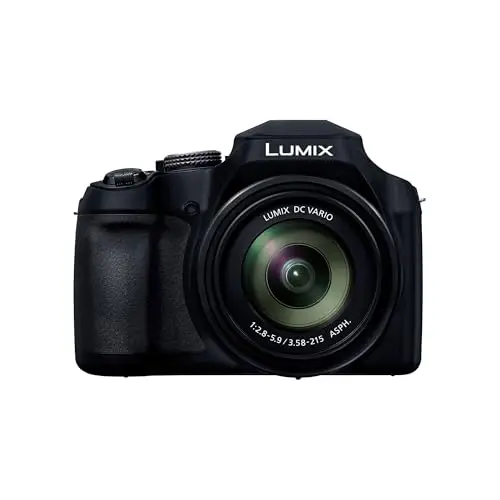 Panasonic Lumix DC-FZ82DE-K Cámara Bridge con Lente 20-1200 mm F2.8-5.9, 18,1 MP, Video y Fotografía 4K, Visor Live View OLED, Pantalla Táctil LCD, USB-C, Color Negro
